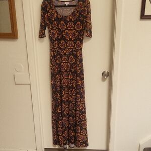 LuLaRoe Size Small Multicolor Floral Maxi Dress
